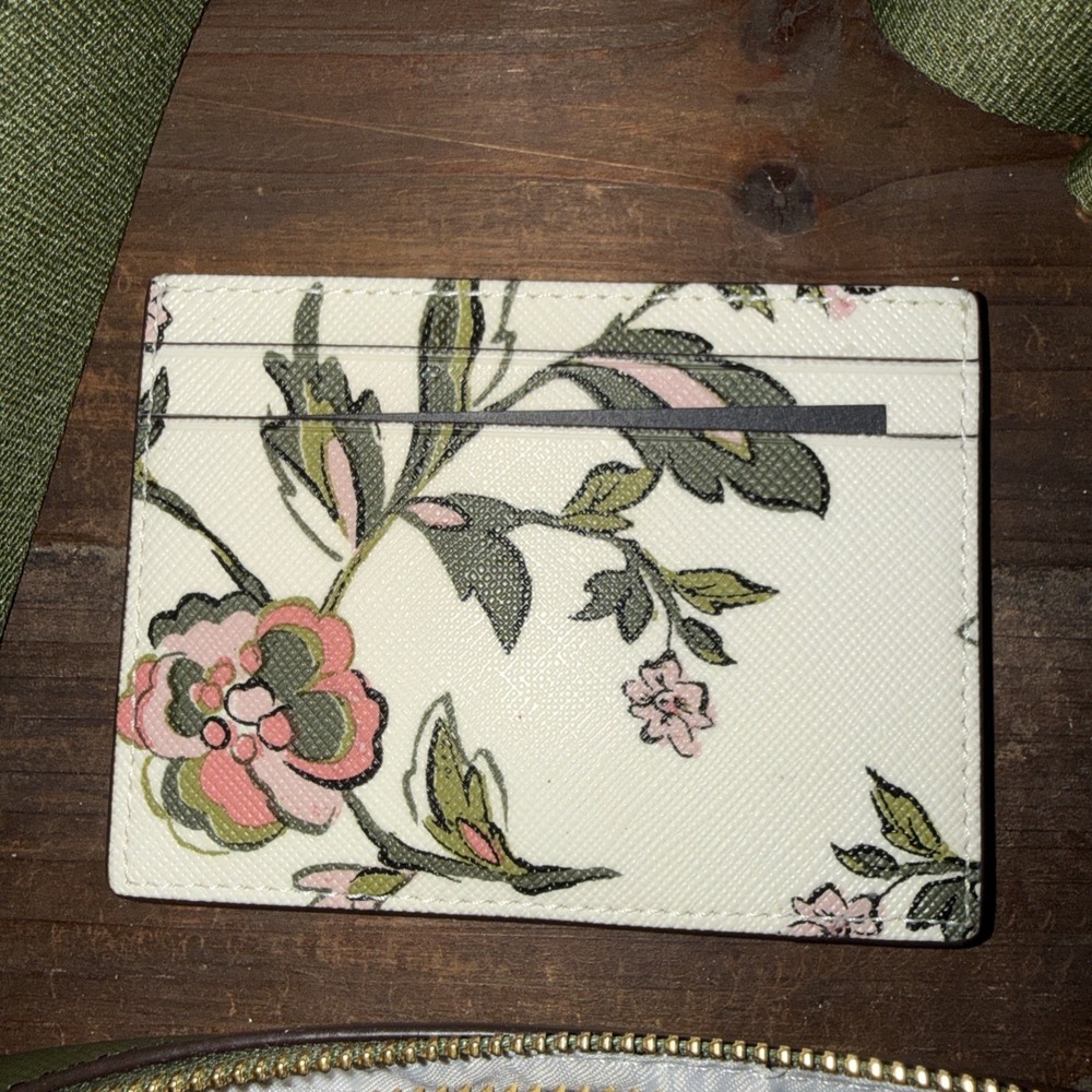 Kate Spade Oh Snap Forest Blooms Camera Bag (Meringue) - NWT (KL887)+card Holder - Picture 5 of 12